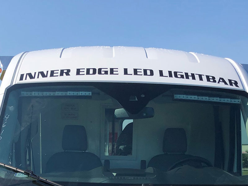 Close up of Inner Edge LED Lightbar