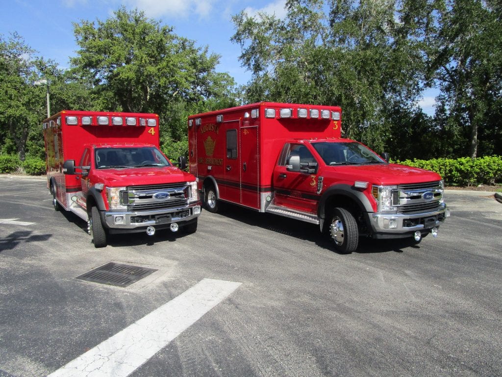 Two Augusta Fire Department ambulance