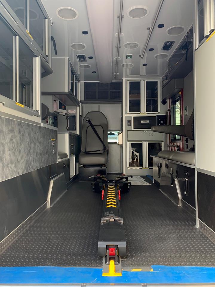 Inside view of ambulance