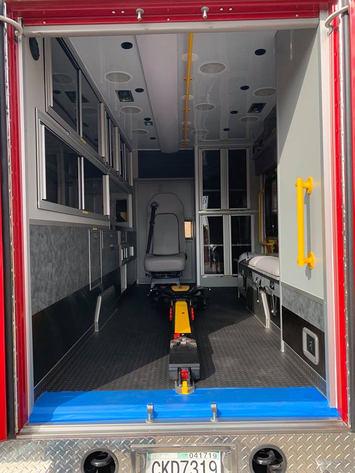 Inside view of ambulanceAurora Fire Department